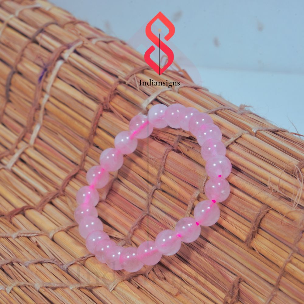Indiansigns Rose Quartz bracelet