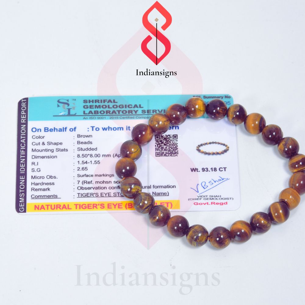 Indiansigns tiger eye bracelet