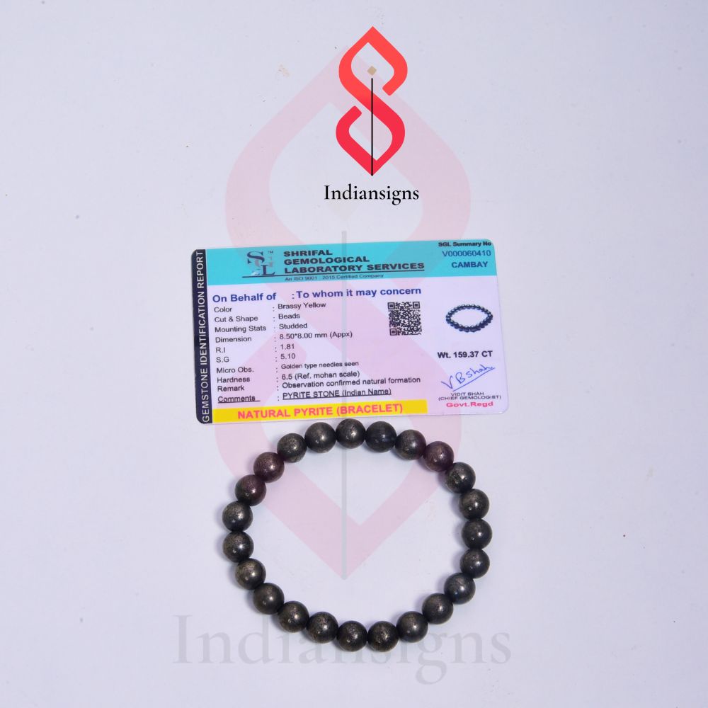 Indiansigns Pyrite bracelet