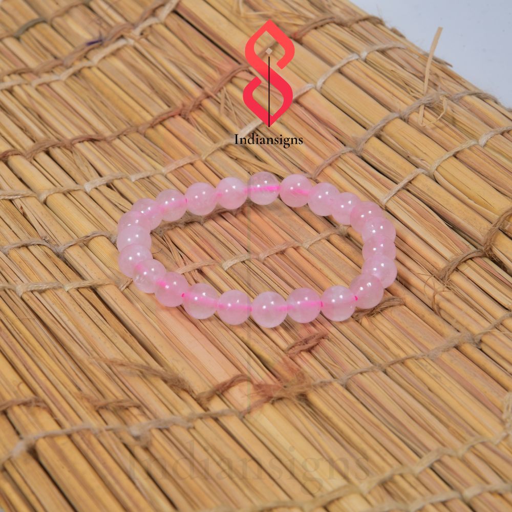 Indiansigns Rose Quartz bracelet
